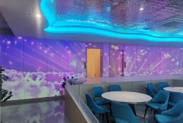 餐廳內(nèi)激光投影